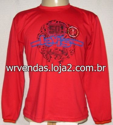 CAMISETA LEVIS manga longa - ref.ML02